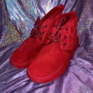 Red UGG Neumel Chukka boot
